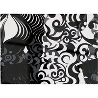 Warren Reed - Designer Black Grey Abstract Glass Chopping Board