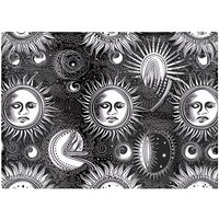 Warren Reed - Designer Moon & Sun Black White Glass Chopping Board