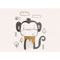 Warren Reed - Designer Single Monkey Forest Glass Chopping Board