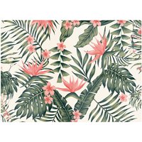 Warren Reed - Designer Dark Tropical Green Leaves Glass Chopping Board