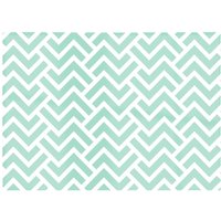 Warren Reed - Designer Green Geometric Pattern Glass Chopping Board