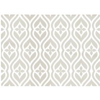 Warren Reed - Designer Abstract Ornament Pattern Glass Chopping Board in Grey