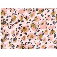 Warren Reed - Designer Hand Drawn Pink Leopard Print Glass Chopping Board
