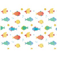 Warren Reed - Designer Swimming Fish Glass Chopping Board in Blue