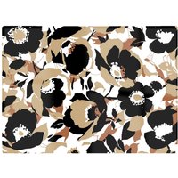 Warren Reed - Designer Modern Flower Pattern Glass Chopping Board in Brown