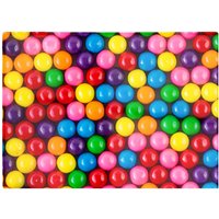 Warren Reed - Designer Brightly Colored Gum Balls Glass Chopping Board in Pink