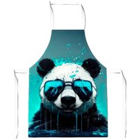 Warren Reed - Designer Panda With Blue Glasses Splashart Junior Apron