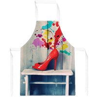 Warren Reed - Designer Retro Red Shoes Apron