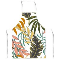 Warren Reed - Designer Tropical Leaves Junior Apron in Green