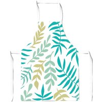 Warren Reed - Designer Multicolor Leafs & Branches Apron in Green