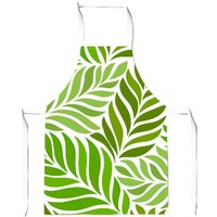 Warren Reed - Designer Green Leaf Pattern Junior Apron