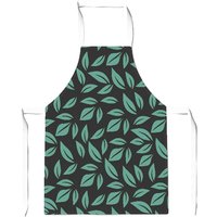 Warren Reed - Designer Delicate Leaf Apron in Green