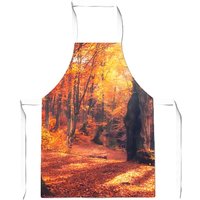 Warren Reed - Designer Autumn Forest Junior Apron in Brown
