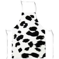 Warren Reed - Designer Black Leopard Print Apron
