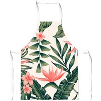 Warren Reed - Designer Dark Tropical Green Leaves Apron