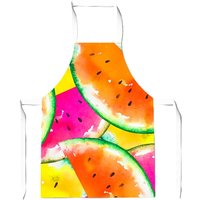 Warren Reed - Designer Watermelon Design Junior Apron in Orange