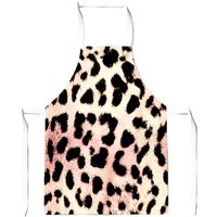 Warren Reed - Designer Leopard Hide Apron in Brown