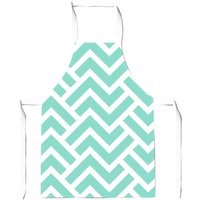 Warren Reed - Designer Green Geometric Pattern Junior Apron