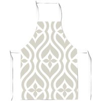 Warren Reed - Designer Abstract Ornament Pattern Junior Apron in Grey