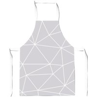 Warren Reed - Designer Geometric Triangle Pattern Junior Apron in Grey
