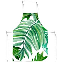 Warren Reed - Designer Exotic Rainforest Leaves Junior Apron in Green
