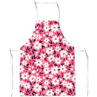 Warren Reed - Designer Small Cute White Flower Pattern Junior Apron in Pink