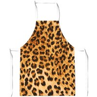 Warren Reed - Designer Wild Animal Pattern Apron in Brown