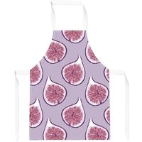 Warren Reed - Designer Modern Fig Pattern Junior Apron in Purple