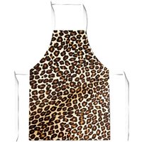 Warren Reed - Designer Leopard Hide Print Junior Apron in Brown