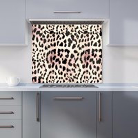 Warren Reed - Designer Leopard Hide Kitchen Splashback in Brown | Size: 700mm x 750mm