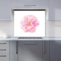 Warren Reed - Designer Single Cherry Blossom Kitchen Splashback in Pink | Size: 600mm x 650mm