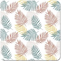 Warren Reed - Designer Palm Branches In Natural Colors Coasters - Set of 4 in Green