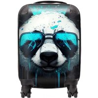 Warren Reed - Designer Panda With Blue Glasses Splashart Suitcase | Size: Medium
