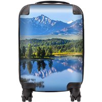Warren Reed - Designer Summer Mountain Lake Suitcase in Green | Size: Mini Cabin