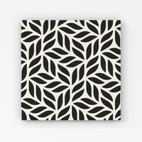 Warren Reed - Designer Modern Stylish Abstract Texture Canvas in Black | Size: W16" x H16"