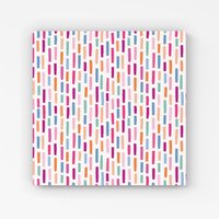 Warren Reed - Designer Vertical Abstract Brush Pattern Canvas in Pink | Size: w40 inch x h40 inch