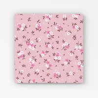 Warren Reed - Designer Pretty Pink Flower Pattern Canvas | Size: W30" x H30"