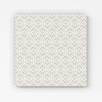 Warren Reed - Designer Abstract Ornament Pattern Canvas in Grey | Size: W30" x H30"