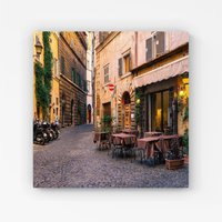 Warren Reed - Designer Cozy Rome Street Canvas | Size: w40 inch x h40 inch