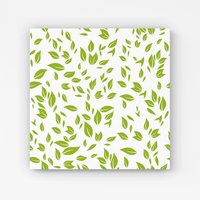 Warren Reed - Designer Green Leaves Canvas | Size: w10 inch x h10 inch