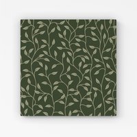 Warren Reed - Designer Green Shrub With Leaves Canvas | Size: W16" x H16"