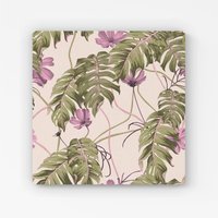 Warren Reed - Designer Pink Cosmos Flowers Canvas | Size: w10 inch x h10 inch