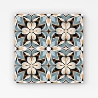 Warren Reed - Designer Beige & Brown Abstract Pattern Canvas in Grey | Size: W30" x H30"
