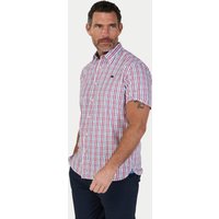 Short Sleeve Large Check Cotton Poplin Shirt