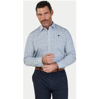 Long Sleeve Floral Print Cotton Poplin Shirt