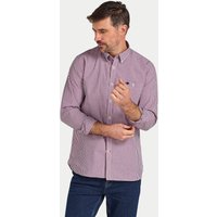 Long Sleeve Graph Check Poplin Cotton Shirt