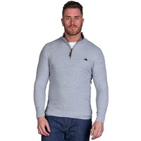 Classic Ribbed Quarter Zip Knit