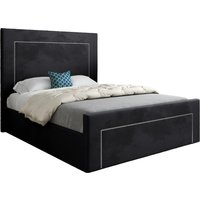 Elba Upholstered Soft Velvet Designer Bed Frame King