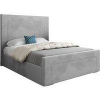 Elba Upholstered Soft Velvet Designer Bed Frame Super King