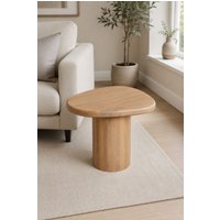 IH Design Ajmer Solid Wood Side Table in Brown